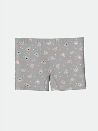 Açık Gri Baskılı