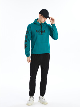 XSIDE Long Sleeve Printed Men's Thick Hoodie - W44775Z8-VAK | LC