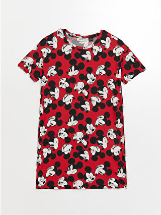 Bright Red Printed