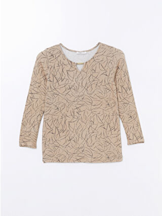Dark Beige Printed