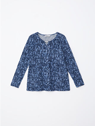 Navy Printed