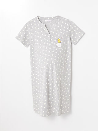 Gri Melanj Baskılı