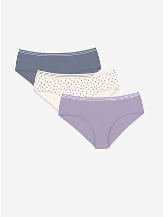 Açık Mor Baskılı