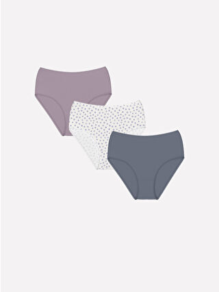 Açık Mor Baskılı