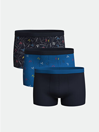 لون كحلي ساطع مطبوع