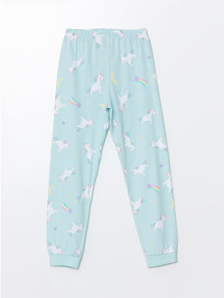 Pastel Mavi Baskılı