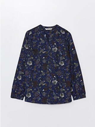 Koyu Lacivert Baskılı