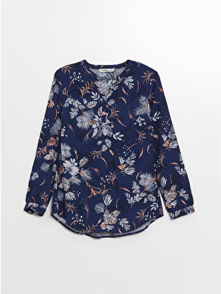 Bright Navy Printed