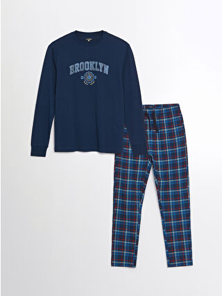 Navy Printed