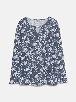 Navy Printed