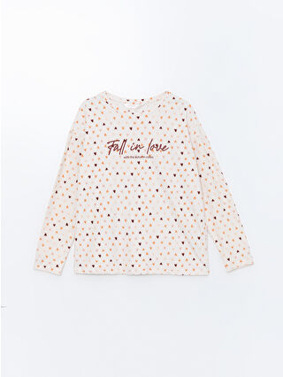 Uçuk Pembe Baskılı