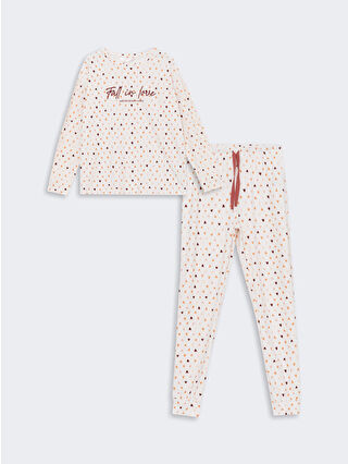 Uçuk Pembe Baskılı