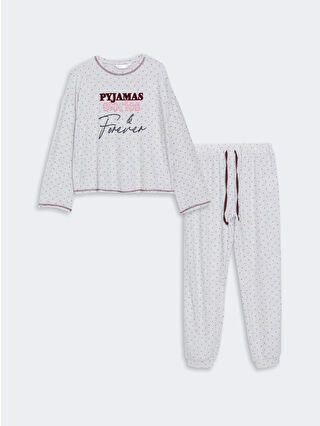 Gri Melanj Baskılı