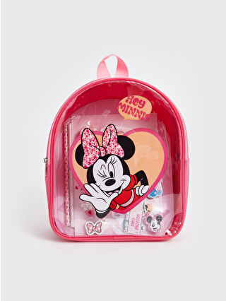 LC Waikiki Karışık Minnie Mouse Baskılı Kız Çocuk Sırt Çantası