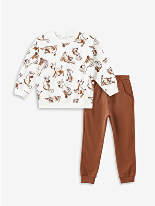 Açık Bej Baskılı