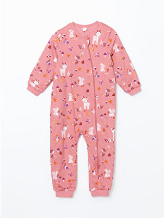 LC Waikiki Pembe 1.6 Tog Kız Bebek Uyku Tulum(0-12 Ay Patikli, 12 Ay+ Patiksiz)