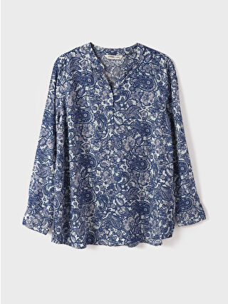 Bright Navy Printed