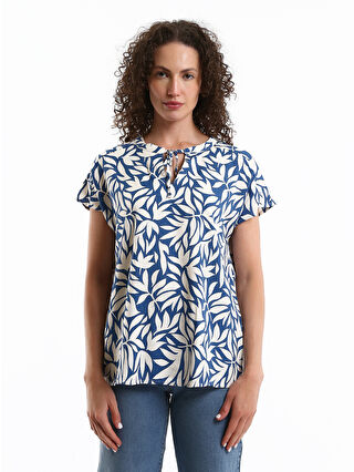 Navy Printed