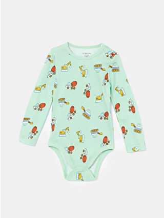 Açık Yeşil Baskılı