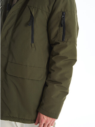 XSIDE Regular Fit Hooded Men's Parka - W4BD82Z8-V9P | LC Waikiki