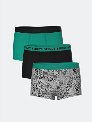 Grey Melange Printed