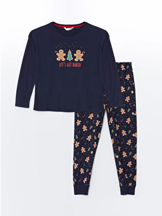 Navy Printed