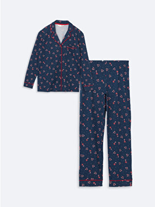 Navy Printed