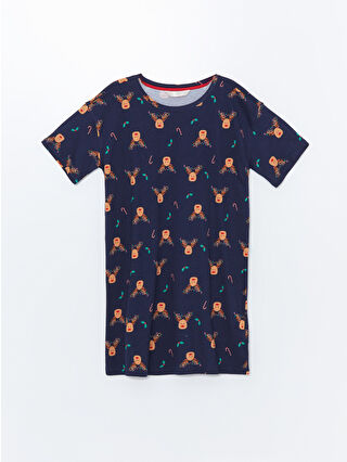 Navy Printed