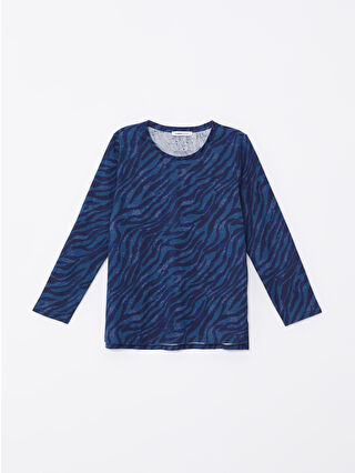 Navy Printed
