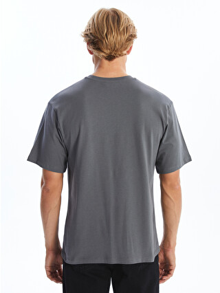 XSIDE Crew Neck Short Sleeve Printed Combed Cotton Men's T-shirt
