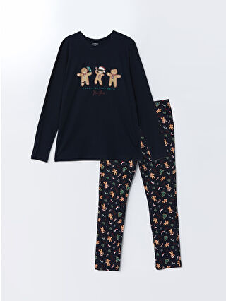 Navy Printed