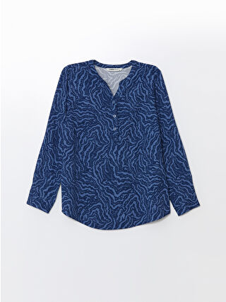 Navy Printed