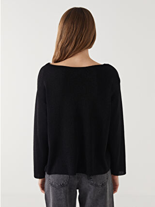 LCW Vision Slash Neck Women's Knitwear Sweater -W4DJ75Z8-CVL