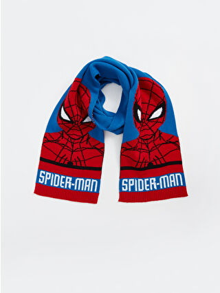 LC Waikiki Mavi Spiderman Baskılı Erkek Çocuk Atkı