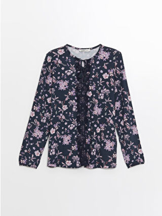 Navy Printed