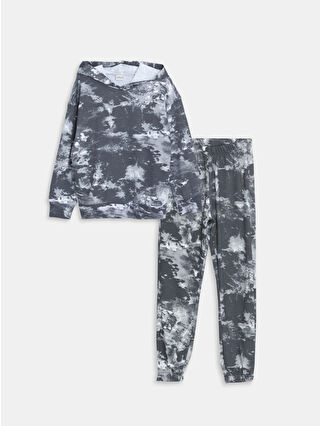 Dark Grey Printed