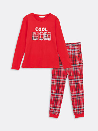 Bright Red Printed