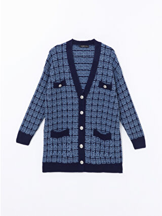 Blue Jacquard