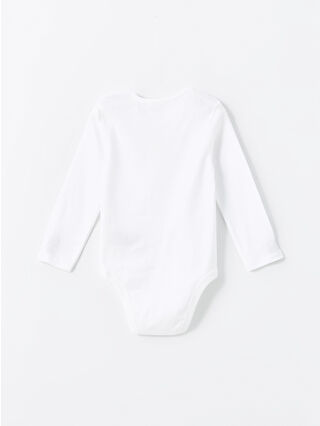 Kkk　ボディのみ LCW baby Ekru Bisiklet Yaka Unisex Çıtçıtlı Body 7'li - W4GF71Z1