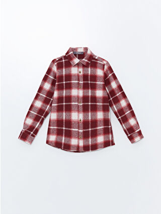 Koyu Kırmızı Ekoseli