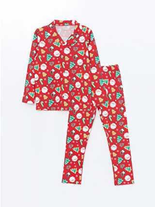 Bright Red Printed