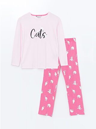 Orta Pembe Baskılı