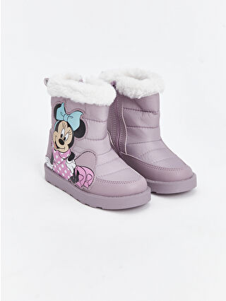 LC Waikiki Lila Minnie Mouse Baskılı Kız Bebek Bot