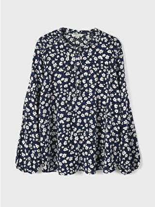 Navy Printed