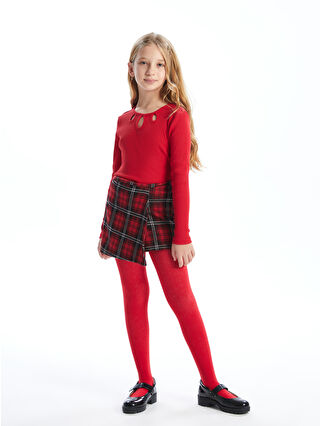 Koyu Kırmızı Ekoseli