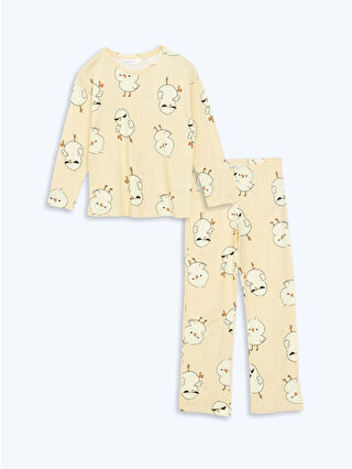 Light Yellow Printed