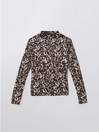 Açık Kahverengi Baskılı