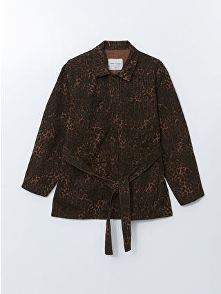 Koyu Kahverengi Baskılı