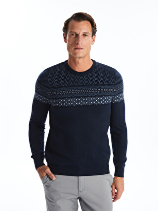 LCWAIKIKI Classic Crew Neck Long Sleeve Men's Tricot Sweater