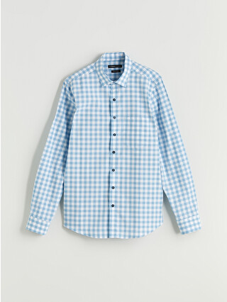 Indigo Checked